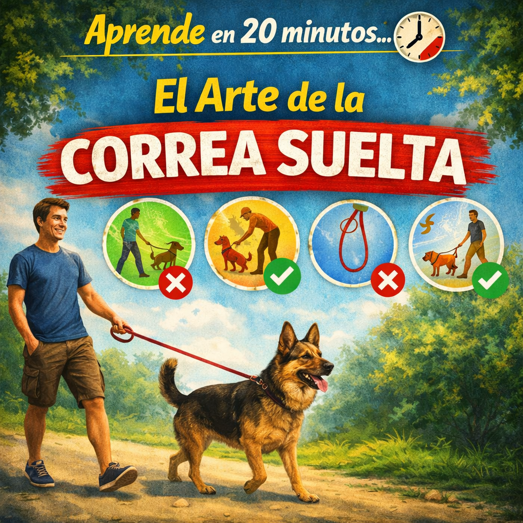 La correa suelta no es el destino del entrenamiento. Es el idioma en el que tutor y perro aprenden a caminar juntos.